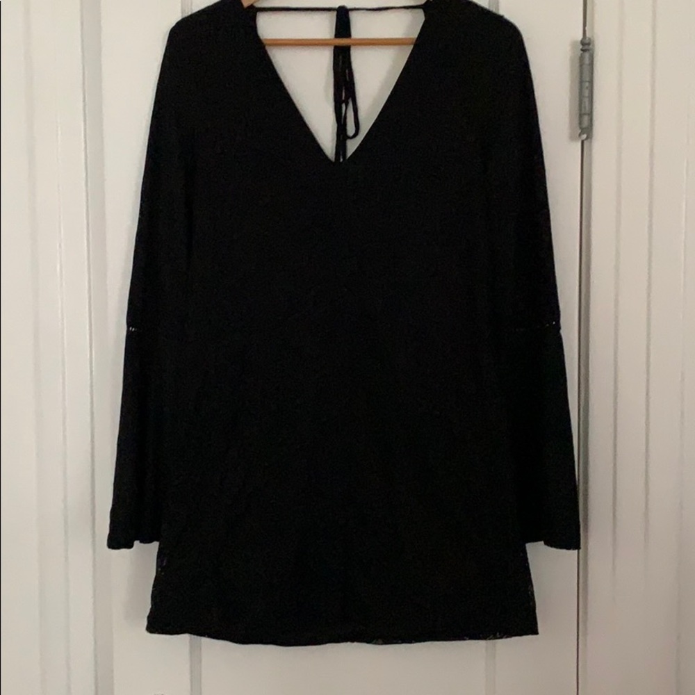 Long sleeve shift dress